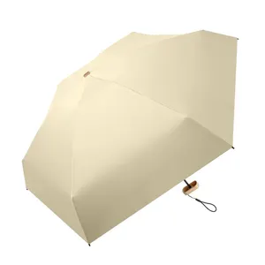 Hot Koop Hoge Kwaliteit Kleine Size Mini Pocket 6 Vouw Uv-bescherming Regen Paraplu