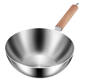 <span class=keywords><strong>Wok</strong></span> ecológico de acero inoxidable para campamento y cocina de hotel listo para enviar a un precio económico - Product Image 3