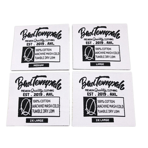 <strong>Iron</strong> <strong>on</strong> Straight Cut Woven <strong>Labels</strong> Size <strong>Label</strong> Garment Tagsfor <strong>Clothing</strong> - Product Image 5