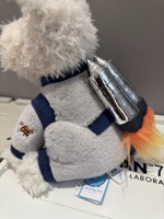 Peluche chien Westie britannique JE Rocket, version coréenne, super douce, anti-stress, jouet réconfortant, rembourrage en coton PP, cadeau d'anniversaire unisexe