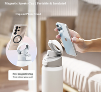 Bouteille d'eau à isolation sous vide de 30 oz, grandes quantités disponibles pour expédition immédiate, avec support magnétique pour téléphone