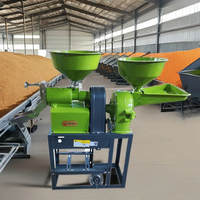Moulin à riz combiné automatique mini-broyeur à marteaux pour céréales et riz, vente en gros d'usine