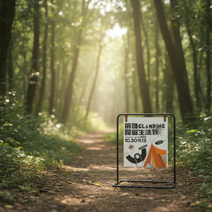 Support d'affichage en métal sur pied, conception personnalisée gratuite, montage facile, support pour affiches, livraison rapide, panneaux publicitaires - Product Image 3