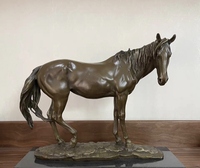 Statue de sanglier africain en laiton faite à la main, prix d'usine, sculpture de sanglier sauvage