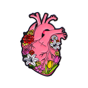 2026 Novo Design Criativo Broche de Metal com Flor e Órgãos Humanos para Decoração de Roupas de Médico e Bolsas, Presente Promocional em Atacado - Product Image 6