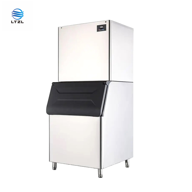 Commercial Large Automatic Ice Cube Machine Flake Ice Machine with 1T Daily Production Capacity for Food Refrigeration