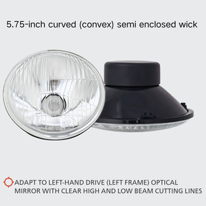Faro alogeno semichiuso circolare da 5,75 pollici, nuovo, tipo di conversione interfaccia H4 - Product Image 1