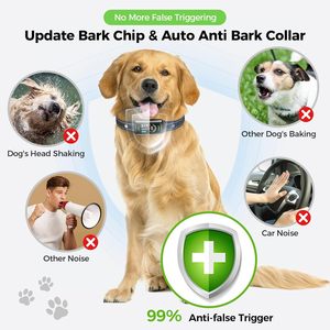 <span class=keywords><strong>Collar</strong></span> antiladridos para perros recargable de nueva actualización 2025 con luz intermitente, vibración de pitido para perros grandes, medianos y pequeños - Product Image 6
