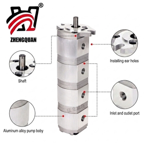 Pompe à huile à engrenages multi-étages quadruple Zhengquan HGP-1111A, pompe à huile à engrenages haute pression, pompe à huile à engrenages hydraulique, usine <span class=keywords><strong>RTS</strong></span> - Product Image 6