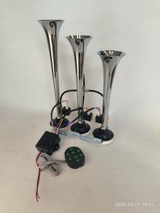 Corne à air chromée en zinc à 3 tuyaux 12V/24V 8 tons Modèle JGT-308-6 pour remplacement <span class=keywords><strong>de</strong></span> camion (tous modè<span class=keywords><strong>les</strong></span>) - Product Image 3