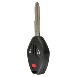 Mitsubishi 3 <b>Button</b> Car Key Fob Remote With Panic Lock Unlock Function For Outlander Lancer Black ABS Shell - Product Image 4