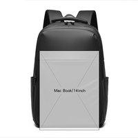 Mochila Delgada y Ligera para Computadora Portátil para Hombre, Mochila Moderna para Negocios y Oficina Urbana