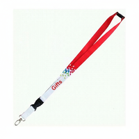 Fabricant de lanière en polyester porte-badge d'identification par sublimation personnalisée avec corde de cou sérigraphiée et accessoire à crochet