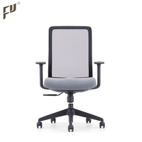 Chaise de bureau ergonomique moderne en maille et tissu, avec accoudoirs 3D réglables, pivotante, vérin à gaz classe 4, fabriquée à Foshan