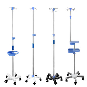 Soporte de Acero Inoxidable para Suero Intravenoso Ji Haokang, Ajustable en Altura, con Ruedas, para Uso Clínico - Product Image 5