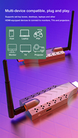 Kit émetteur-récepteur HDMI sans fil 200M, adaptateur vidéo HDMI longue portée, Plug and Play, en alliage d'aluminium pour PC