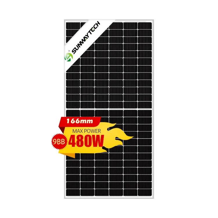 Sunway 480w 460w 450w panneau solaire, matière première 400w module photovoltaïque panneau 445w panneau soler