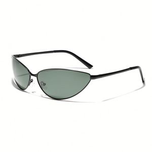 Gafas de Sol Personalizadas con Logotipo, Moda Retro 2025, Unisex, Metálicas, Estilo Y2K, Protección UV400, Polarizadas, Ojo de Gato, para Conducir - Product Image 6
