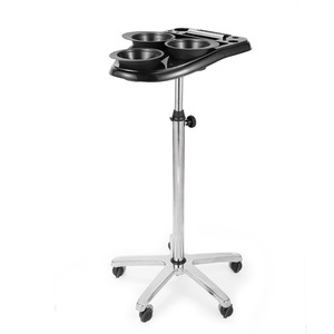 Carrito para teñir el cabello con 3 recipientes, altura ajustable, carrito de salón con ruedas universales para uso en peluquerías - Product Image 1
