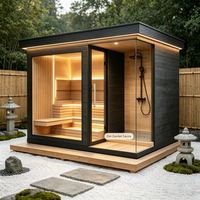 Sauna traditionnel à vapeur infrarouge avec thérapie par lumière rouge, chauffage de sauna, accessoires de sauna pour jardins, spas et maisons