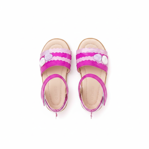 Sandales scintillantes de style coréen OZKIZ pour enfants, respirantes, à bout ouvert, avec nœud décoratif, mode estivale pour filles, tailles 2-6 ans, vente en gros - Product Image 2