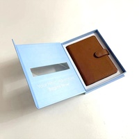 LOW quantité minimale de commande Boîte-cadeau personnalisée en papier rigide à fermeture magnétique avec fenêtre Emballage de luxe pour portefeuille