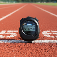 EMAF Cronómetro Profesional Digital con Silbato, LCD, Impermeable para Natación y Entrenador Deportivo, con Memoria para 10 Vueltas, a Precio Económico