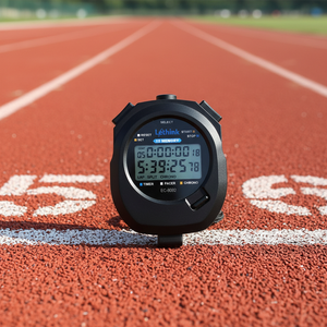 Chronomètre numérique professionnel EMAF à prix abordable, avec mémoire 10 tours, étanche pour la <span class=keywords><strong>natation</strong></span>, sifflet d'entraîneur sportif et écran LCD - Product Image 3