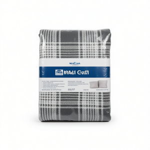 Couverture en plaid Madl Coli King Size, polyester, douce, réversible, literie d'hiver, style classique - Product Image 1