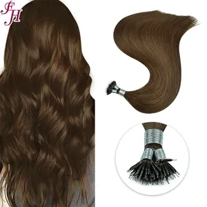 FH Hair Vendor Flexible F-tip Straight Brazilian Hair Flex Plastic Tip Nano Rings Human Hair Extensions