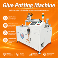 Dispensador de pegamento AB automático de alta precisión para resina epoxi y pegamento PU, máquina de dos componentes para encapsulado de núcleos de motor en producción masiva.