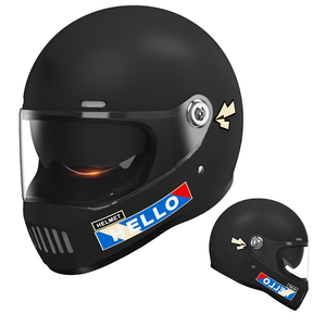 Casco da Uomo Invernale Caldo Retrò per Moto e Scooter Elettrici con Protezione Solare Integrale in ABS Chiusura a Sgancio Rapido Nuovo - Product Image 6