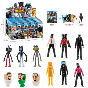 Skibidi nhà vệ sinh hình SET, nhà vệ sinh người đàn ông VS máy ảnh người đàn ông & TV người đàn ông mô hình hành động, 2.5-4.5 "PVC sưu tập đồ chơi, số lượng lớn quà tặng cho trẻ em F - Product Image 1