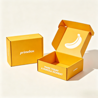 Boîte d'emballage en carton kraft biodégradable, écologique, résistante, avec logo personnalisé, laminage UV mat, emballage plat, carton ondulé découpé