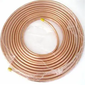 1/2 1/4 3/8 5/8 22mm 15mm 0.28mm thickness AC copper pipe pancake / copper tube coil for air-conditioning