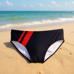 HDJ Men's Summer <b>Beach</b> <b>Shorts</b> Casual Swimwear Tunic Bathing Suit Sarong S11064-20 - Product Image 1