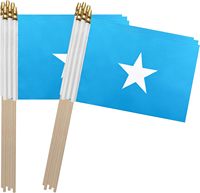 Expédition rapide, nouveau drapeau de la Somalie imprimé numériquement 3x5 pieds pour décorations extérieures