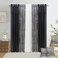 Rideaux de chambre à coucher à motif floral imprimé, 100 % polyester, occultants, design luxueux, très demandés