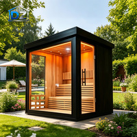 Sauna de Infrarrojos de Espectro Completo, Sauna de Luz Roja Infrarroja, Sauna Individual, Sauna Exterior de Cedro con Infrarrojos