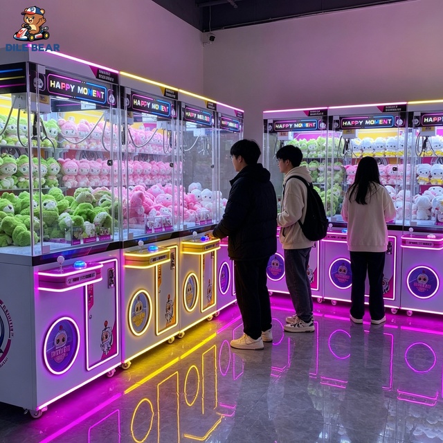Custom Logo Large Claw Machine Commercial Arcade Crane Machine With LED Light for Mall Game Center