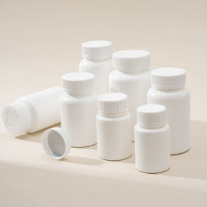 סיטונאי באיכות גבוהה סיבוב ויטמין פלסטיק תוספת בקבוק גלולה בקבוקים עם פקקי בורג - Product Image 3