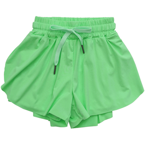 OEM Design Preorder vendita calda all'ingrosso nuovo Design estivo per bambini ragazze in tinta unita rosso Sport <span class=keywords><strong>pantaloncini</strong></span> morbidi - Product Image 5