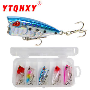 เหยื่อปลอม Tpf Mini Popper ขนาด 4 ซม. แบบลอยน้ำ สำหรับตกปลาแบส พร้อมตะขอ - Product Image 3