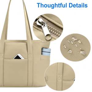 Bolsa de Mano Grande para Viaje, Elegante y Práctica, con Logotipo Personalizado, para Gimnasio, Yoga, de Nailon, para Mujer - Product Image 3