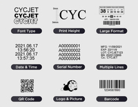 Impresora de Códigos QR de Alta Resolución con Certificación CE Faith, Impresora PIJ para Codificación de Envases de Alimentos