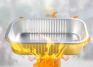 34oz lò microwavable tin thực phẩm Lá <span class=keywords><strong>container</strong></span> thực phẩm bao bì công cụ nhôm lá <span class=keywords><strong>container</strong></span> khuôn Khay cho phục vụ BBQ trên lửa - Product Image 2