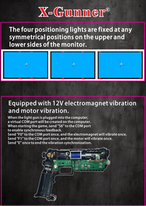 Pistola Luminosa Wireless X-GUNNER per Videogiochi PC e Simulatori Arcade - Product Image 5