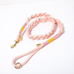 Guinzaglio per cani intrecciato doppio Nylon collare Paracord di lusso <span class=keywords><strong>Slipknot</strong></span> morbido guinzaglio per cani senza mani - Product Image 2