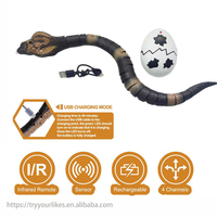 Nouveau modèle réaliste de serpent reptile Cobra RC à 4 canaux avec capteur infrarouge, jouet pour enfants