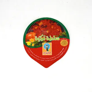 럭키 타임 쉬운 껍질 맞춤형 씰링 알루미늄 필름 뚜껑 캔 씰링 우유 요구르트 용